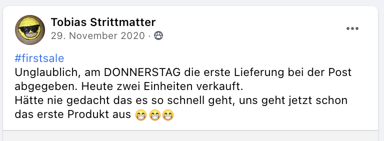 erster verkauf 3